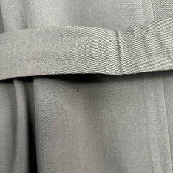 Vintage Military Wool Overcoat Gaberdine Belted Trench Removeable Liner 36L - Picture 16 of 16